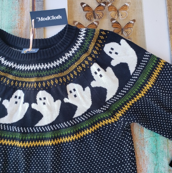 fair isle ghost sweater